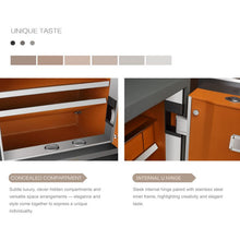 Load image into Gallery viewer, CAPTAIN LS6 SERIES safe internal details, hidden concealed compartment and sturdy internal U hinge with stainless steel inner frame