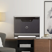 Load image into Gallery viewer, CAPTAIN LS6 SERIES compact smart home safe, small fingerprint password safe box, luxury textured exterior for living room valuables storage
