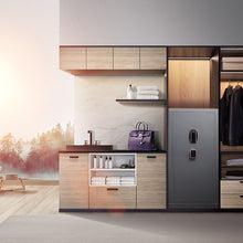 Load image into Gallery viewer, CAPTAIN SAFE S3 SERIES smart home safe, modern safe box built inside custom closet for valuables storage