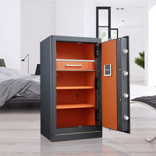 Load image into Gallery viewer, CAPTAIN SAFE S3 SERIES smart safe box, view of spacious inner compartment with storage drawer and removable shelves