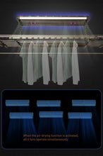 Load image into Gallery viewer, Captain D8 Pro automated laundry rack with 6 blowers, air-drying function for fast clothes drying
