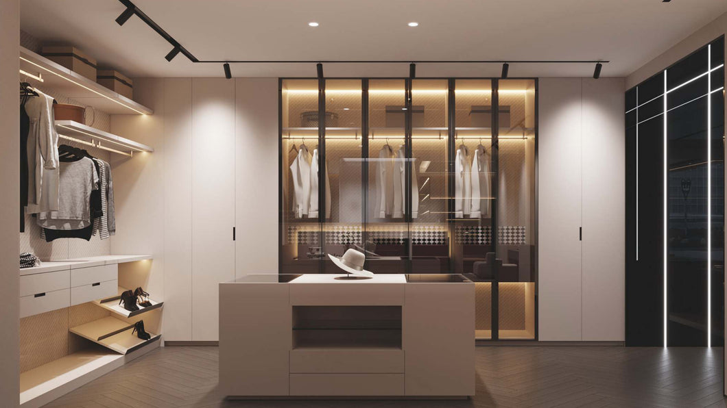 Wardrobe with Glass Door